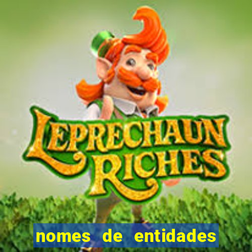 nomes de entidades do mal